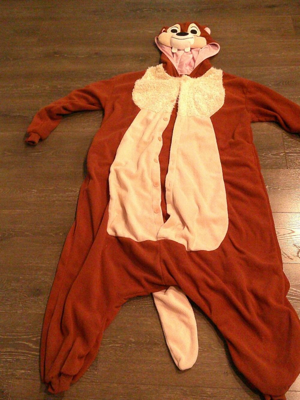 Squirrel Chipmunk  Adult one piece Halloween Cosplay Costume Size Large